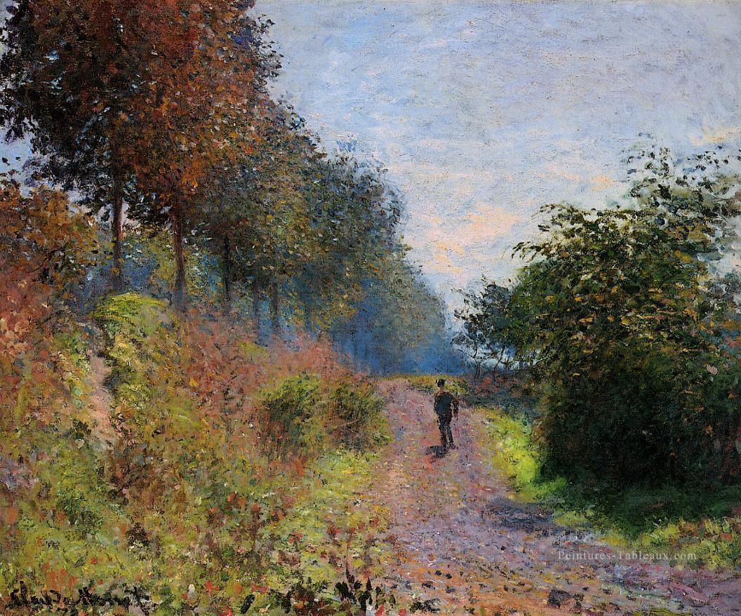 Le Sentier Abrité 1873 Claude Monet Peintures à l'huile